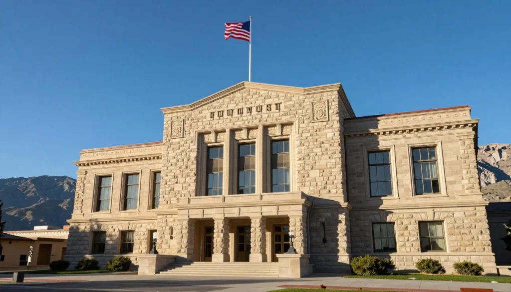 Museum exterior in historic Nevada building