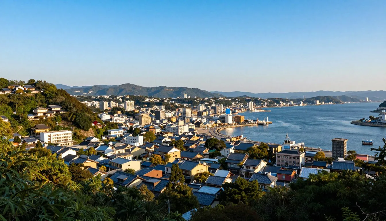 Nagasaki Prefecture Japan travel guide scenic coastal view with traditional architecture