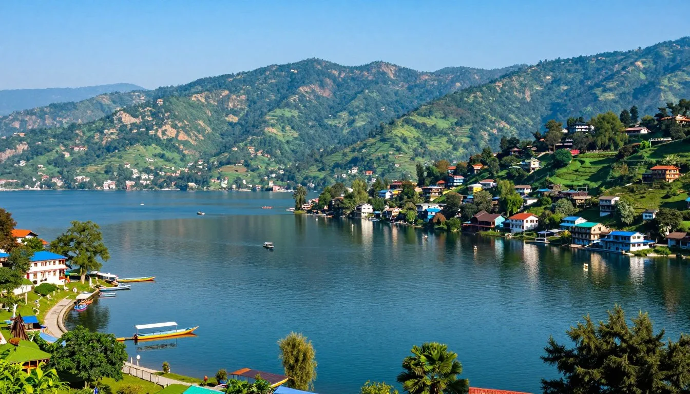 Nainital Uttarakhand travel guide showing panoramic view of Naini Lake surrounded by hills