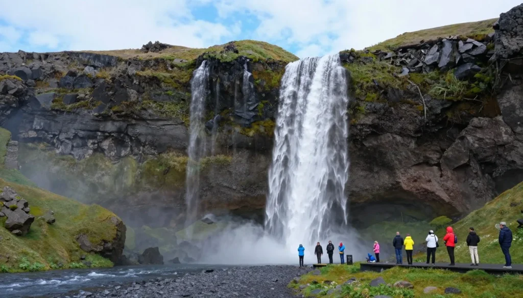 Öxarárfoss waterfall at Thingvellir National Park Iceland Öxarárfoss waterfall at Thingvellir National Park Iceland