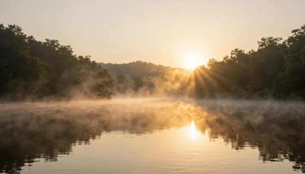 Peaceful morning at Cove Lake State Park Tennessee Peaceful morning at Cove Lake State Park Tennessee