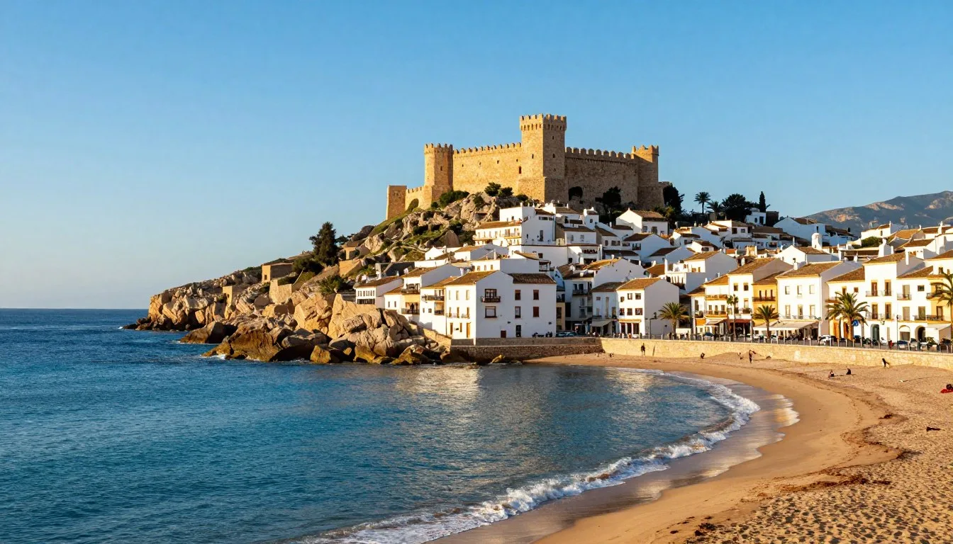Peniscola Spain travel guide coastal view with medieval castle on rocky peninsula