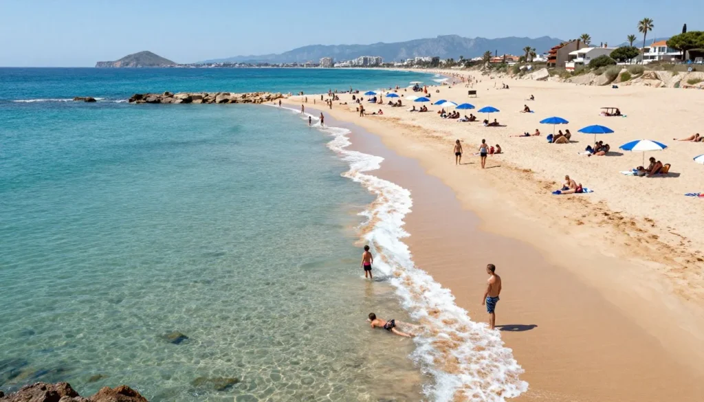 Peniscola beach coastal activities Mediterranean Sea