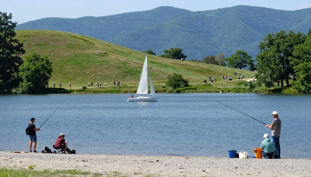 Recreation activities at Trinidad Lake State Park Recreation activities at Trinidad Lake State Park