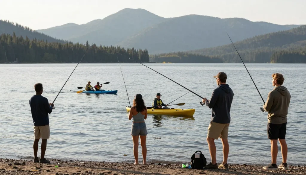Recreational activities at Trinidad Lake Colorado Recreational activities at Trinidad Lake Colorado