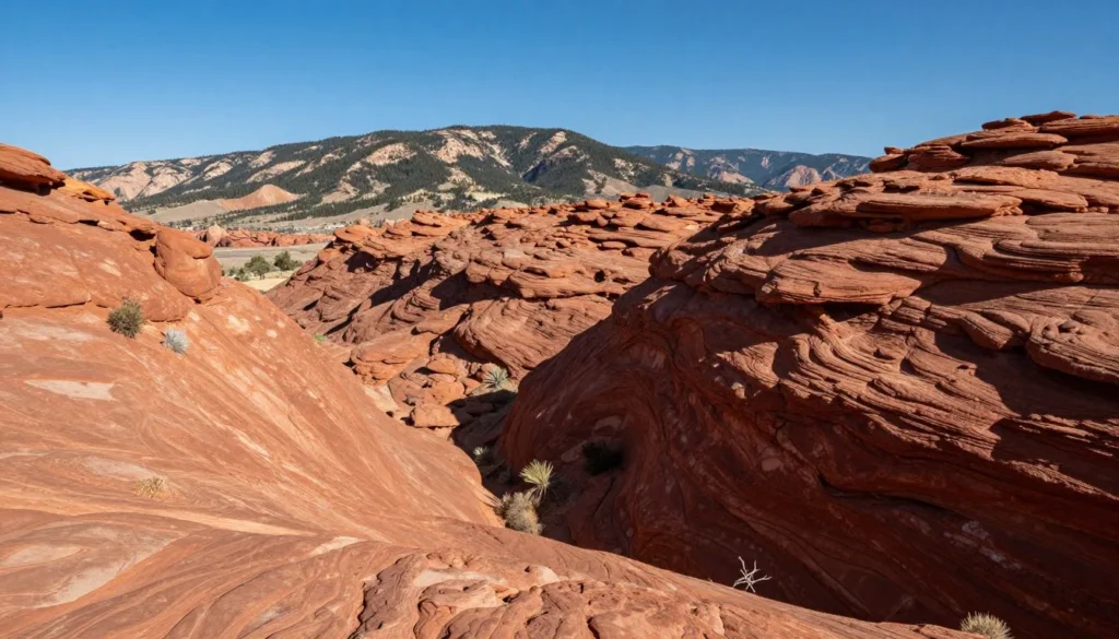 Red rock formations near Manti-La Sal National Forest Red rock formations near Manti-La Sal National Forest