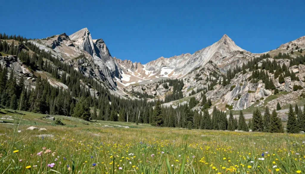Ruby Mountains Nevada wilderness landscape near South Fork Ruby Mountains Nevada wilderness landscape near South Fork