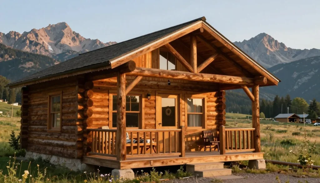 Rustic lodge cabin with mountain views in Great Basin area