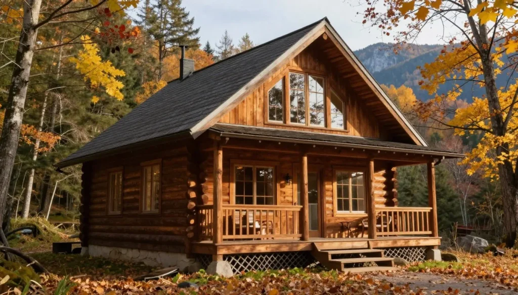 Rustic mountain cabin accommodation surrounded by forest near Gorges State Park Rustic mountain cabin accommodation surrounded by forest near Gorges State Park
