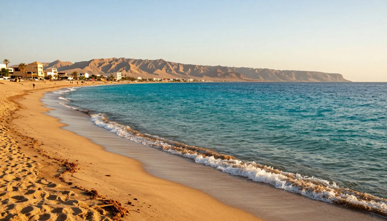 Safaga Egypt travel guide showing pristine Red Sea coastline with turquoise waters