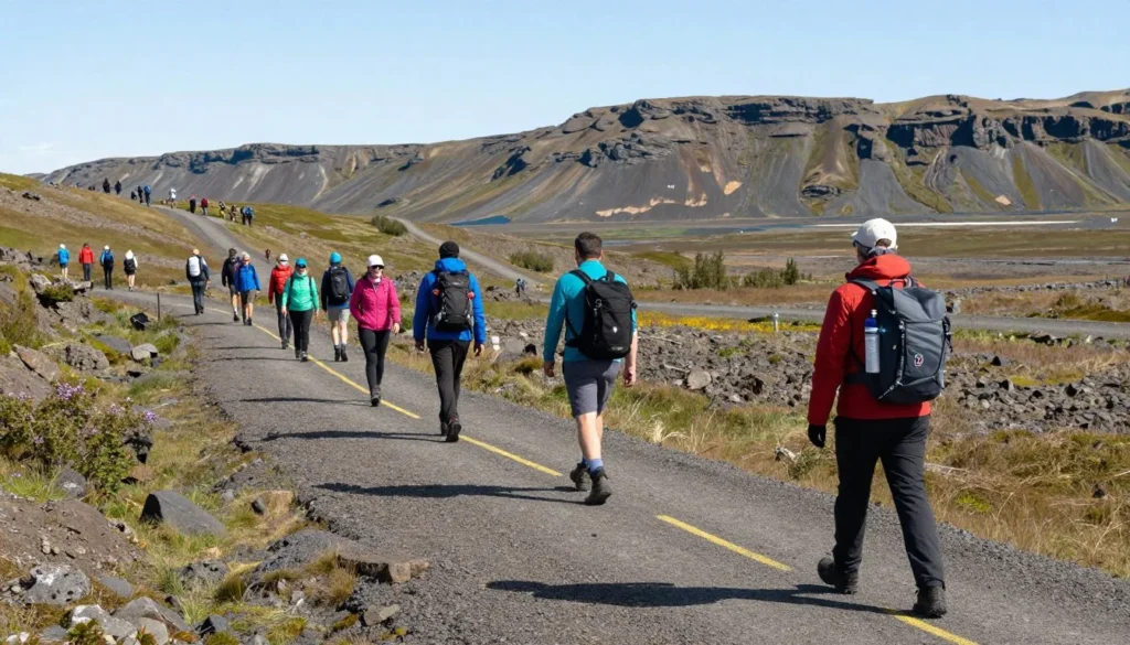 Safe hiking practices at Thingvellir National Park Iceland Safe hiking practices at Thingvellir National Park Iceland