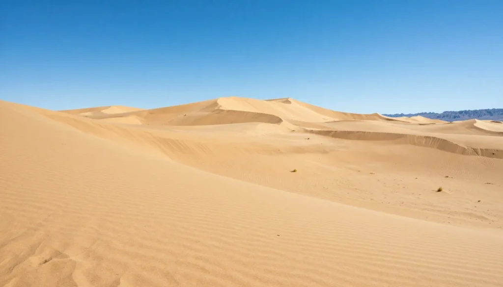 Sand Mountain dunes in perfect weather conditions