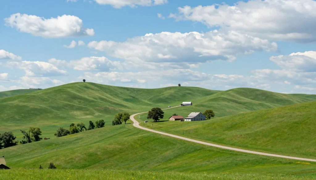 Scenic Tennessee countryside with rolling hills Scenic Tennessee countryside with rolling hills