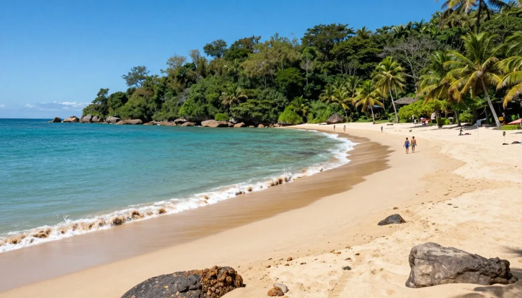 Scenic coastal view of nearby beach destination from Jaco