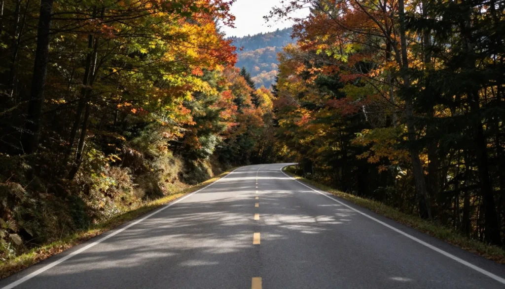 Scenic mountain road through Blue Ridge Scenic mountain road through Blue Ridge