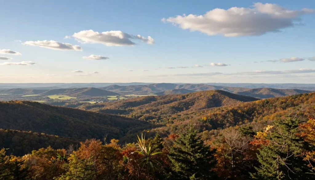 Scenic overlook showing middle Tennessee landscape extending from Gar Island region Scenic overlook showing middle Tennessee landscape extending from Gar Island region