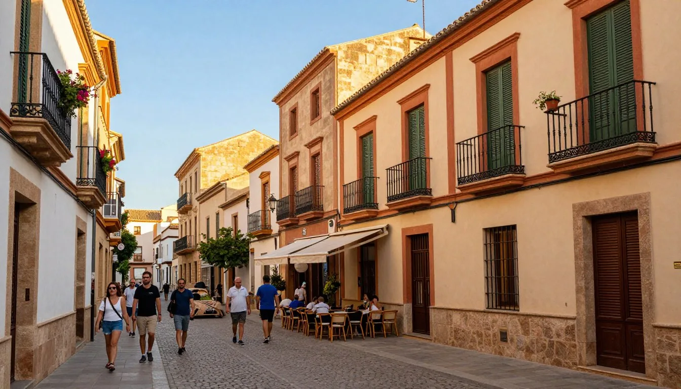 Scenic view of Palma de Mallorca old town with historic architecture and Mediterranean atmosphere