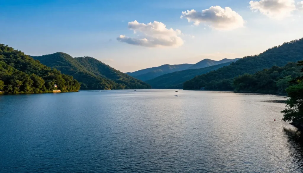 Scenic view of Watauga Lake in Tennessee