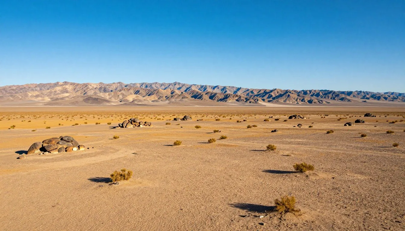 Smoke Creek Desert Nevada landscape with mountains in background