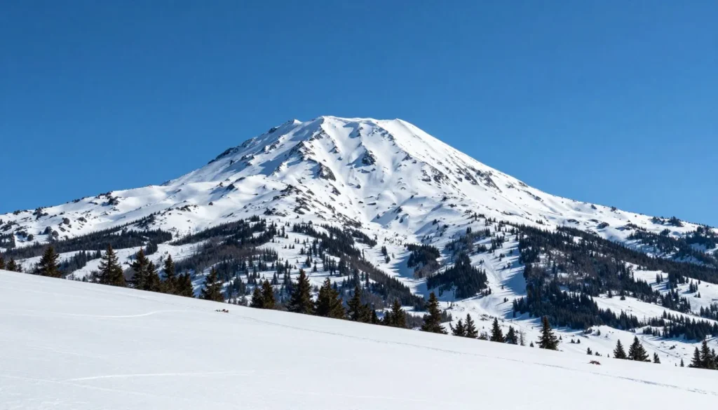 Snow-covered Wheeler Peak in Great Basin National Park