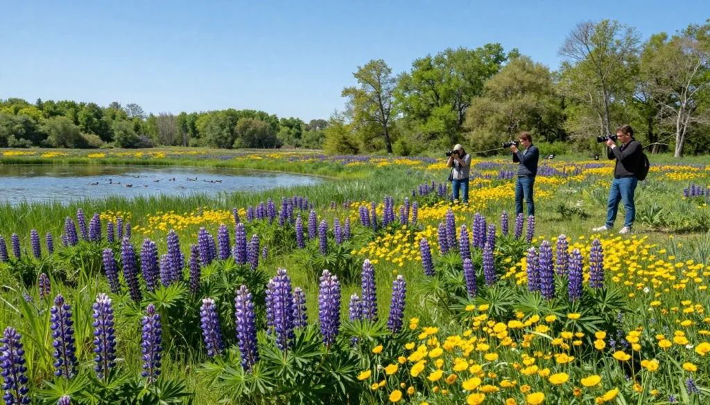 Spring wildflowers blooming at Two Ponds National Wildlife Refuge Spring wildflowers blooming at Two Ponds National Wildlife Refuge