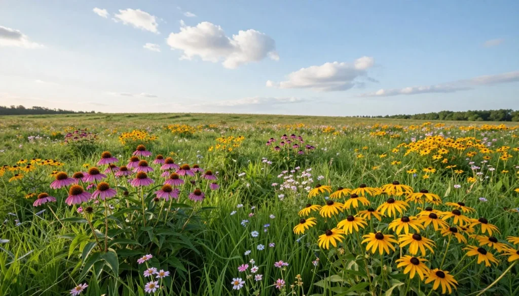 Spring wildflowers blooming in Tennessee countryside Spring wildflowers blooming in Tennessee countryside
