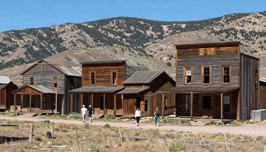 St. Elmo ghost town near Tincup Pass Road Colorado with historic buildings St. Elmo ghost town near Tincup Pass Road Colorado with historic buildings