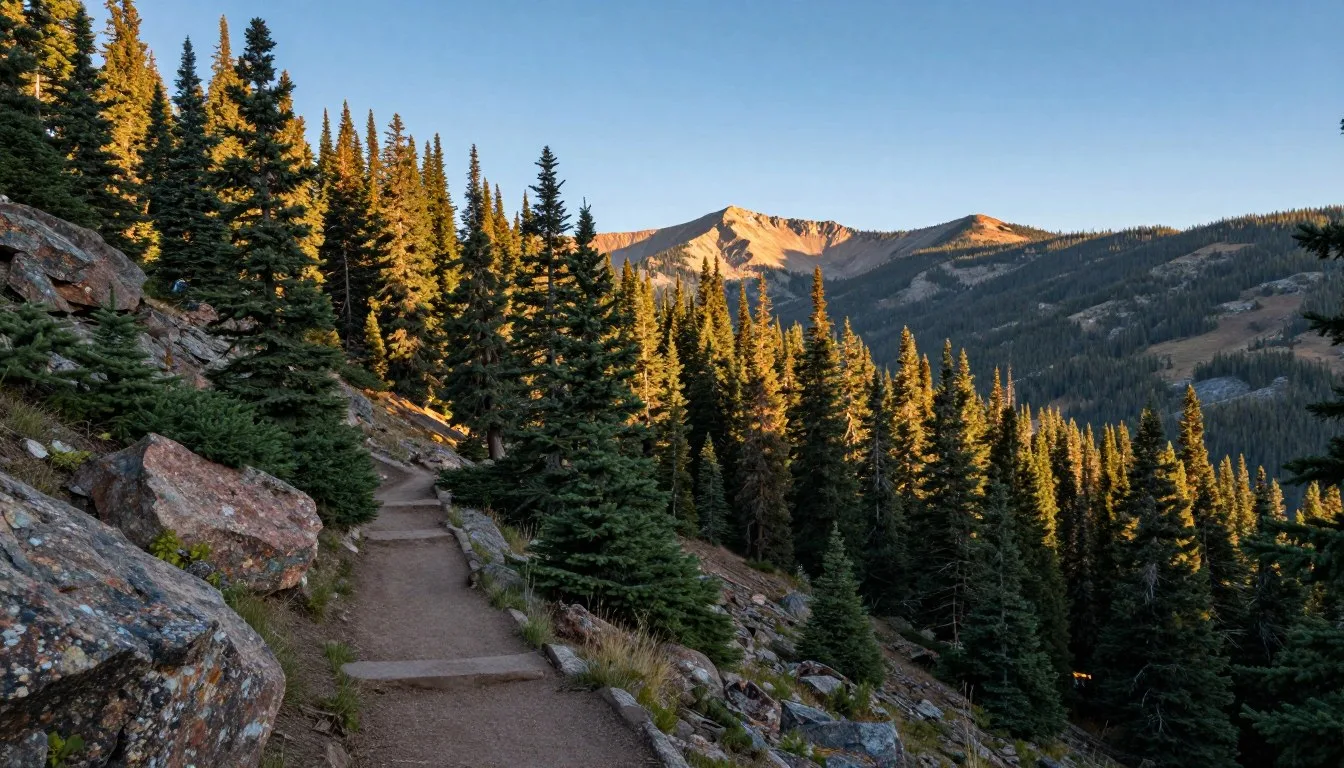 Staunton-State-Park-Backcountry-Trails-Colorado-wilderness-landscape-with-pine-forest-and Staunton State Park Backcountry Trails Colorado wilderness landscape with pine forest and mountain views