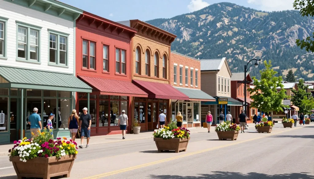 Steamboat Springs downtown historic architecture and shopping district Steamboat Springs downtown historic architecture and shopping district