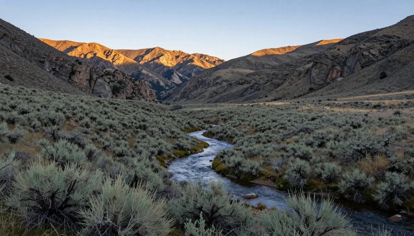 Steptoe Creek Nevada trail winding through scenic mountain landscape