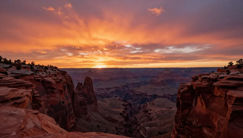 Sunset over Unaweep Canyon with dramatic sky Sunset over Unaweep Canyon with dramatic sky