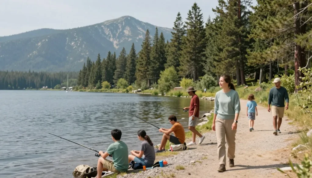 Sylvan Lake State Park Colorado with diverse group of families enjoying lakeside activities Sylvan Lake State Park Colorado with diverse group of families enjoying lakeside activities