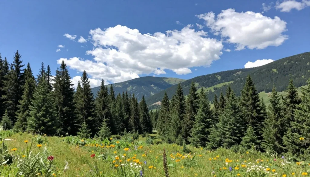 Tennessee Pass Colorado area showing mountain wilderness and forest landscape Tennessee Pass Colorado area showing mountain wilderness and forest landscape