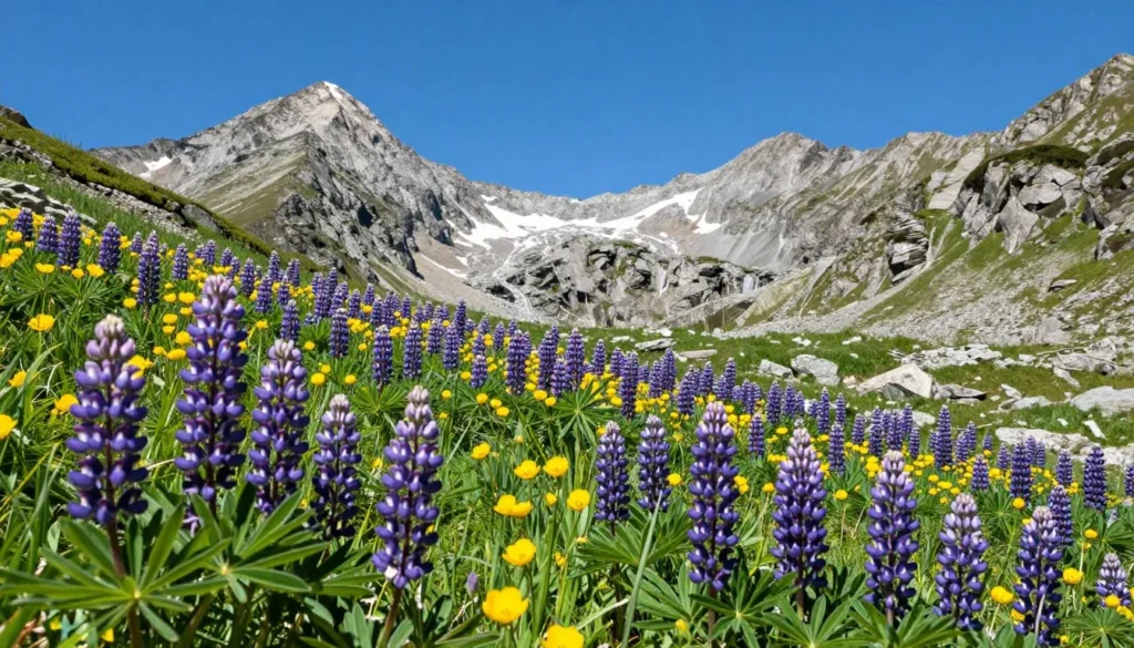 Tennessee Pass Colorado wildflowers and mountain scenery Tennessee Pass Colorado wildflowers and mountain scenery