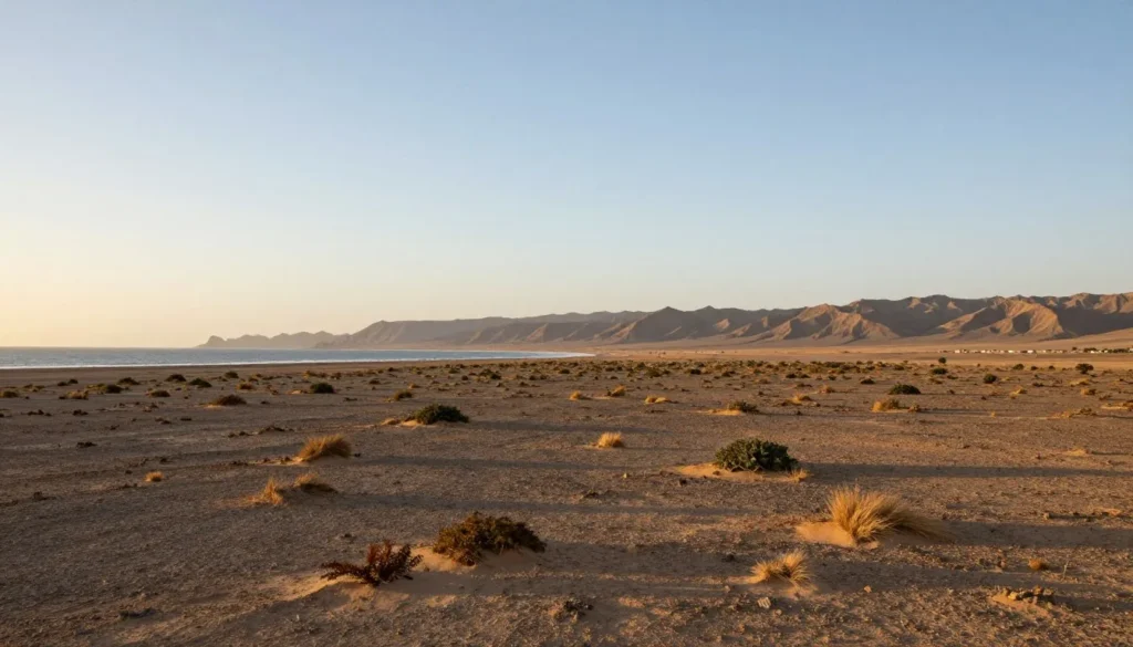 Tihama coastal plain landscape near Zabid showing desert terrain Tihama coastal plain landscape near Zabid showing desert terrain