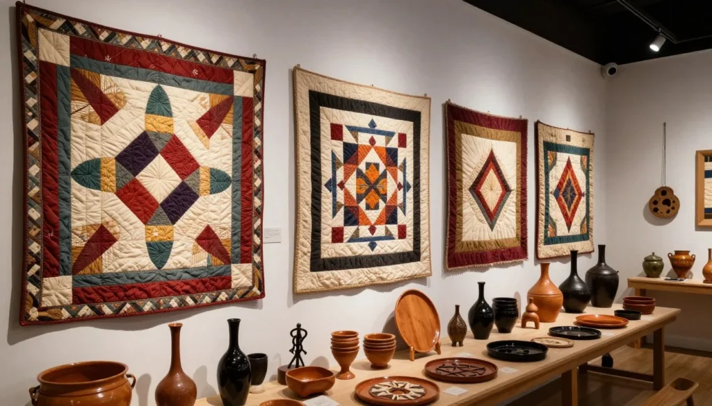 Traditional Appalachian cultural display and crafts