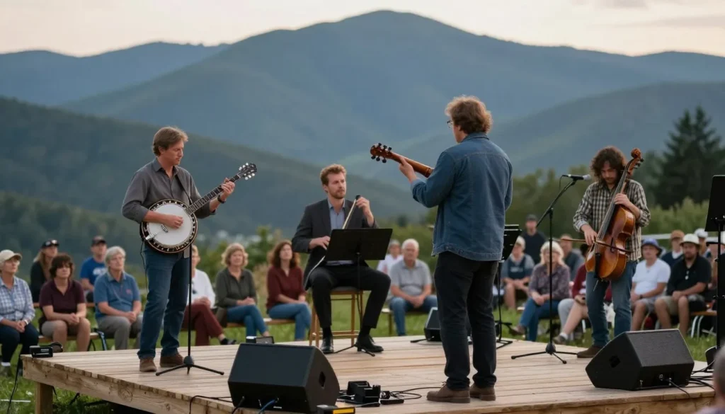 Traditional Appalachian mountain music performance Traditional Appalachian mountain music performance