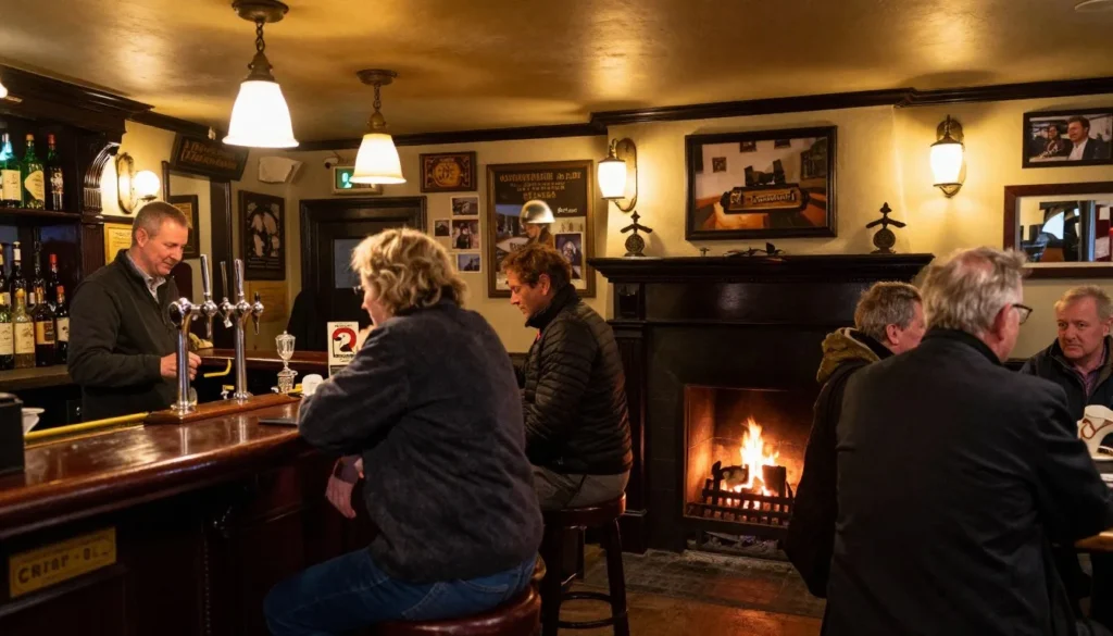 Traditional Irish pub interior with friendly local atmosphere