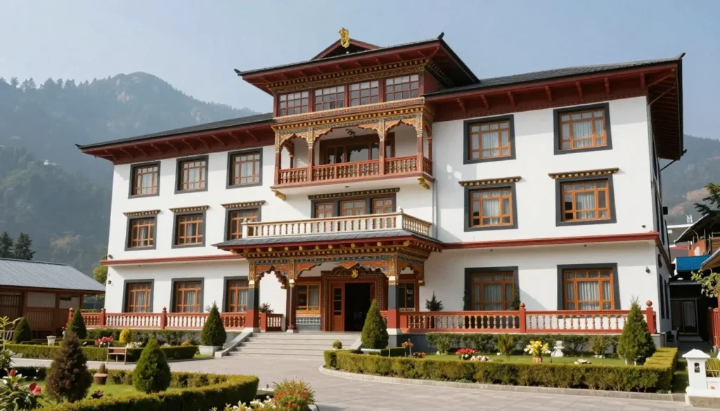 Traditional Sikkimese style hotel with mountain views in Gangtok