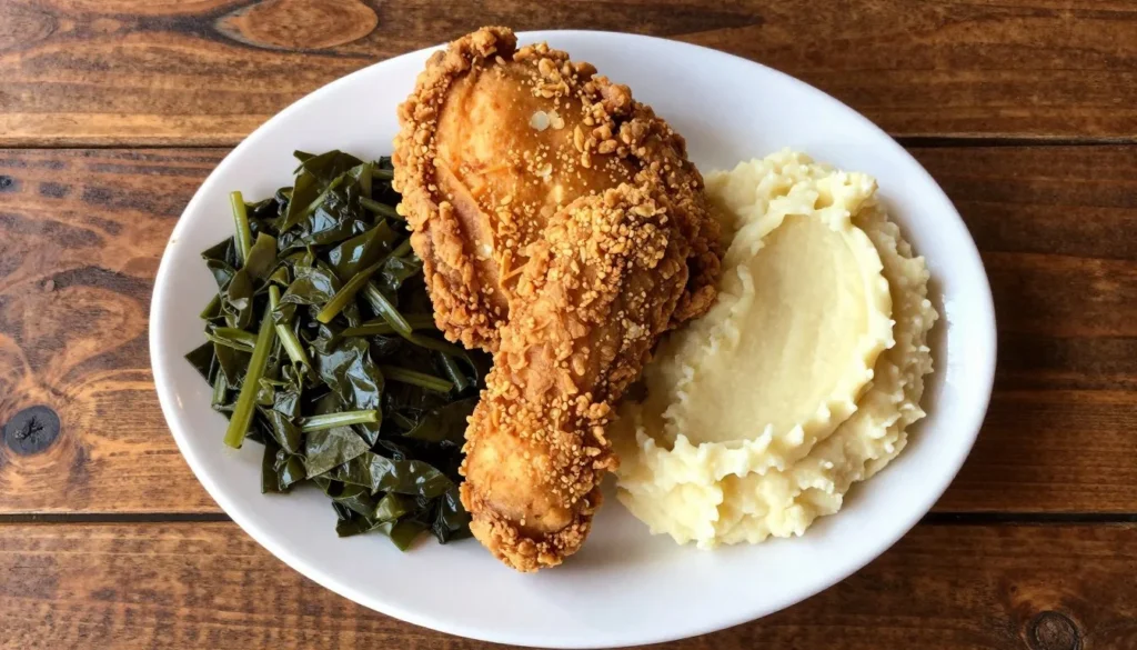 Traditional Southern meal served at local Tennessee restaurant