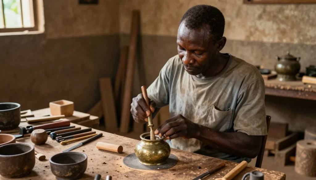 Traditional artisan workshop in Foumban