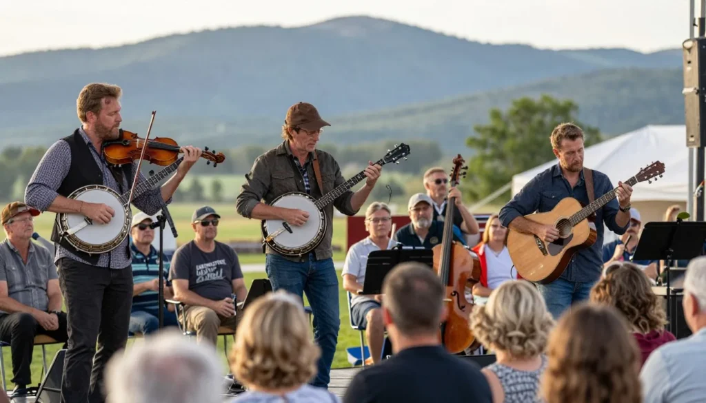 Traditional mountain music performance Brushy Mountains Traditional mountain music performance Brushy Mountains