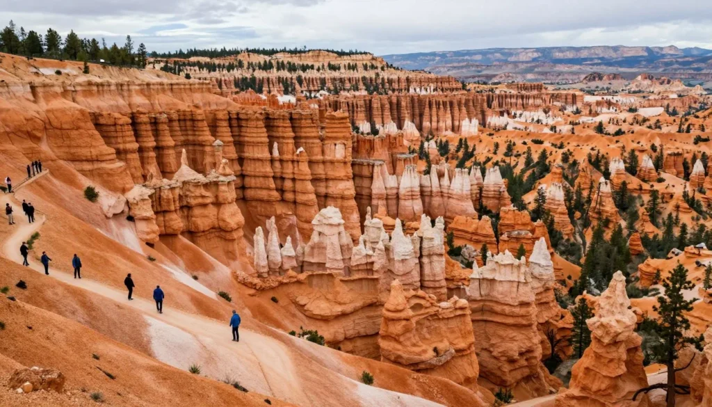 Unique hoodoo formations at Bryce Canyon