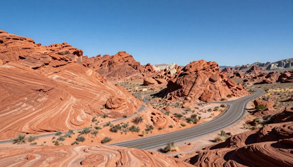 Valley of Fire State Park landscape near Spring Mountain Ranch