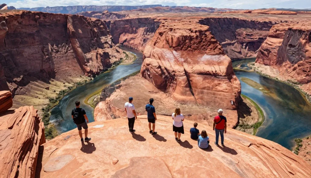 View from Fisher Towers with Colorado River and red cliffs