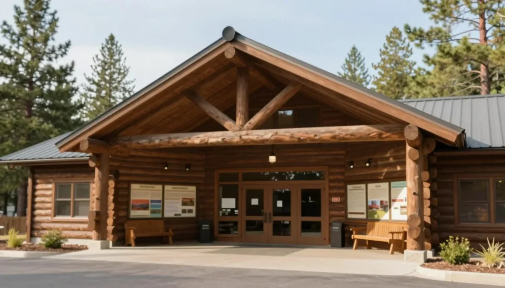 Visitor center amphitheater building Visitor center amphitheater building