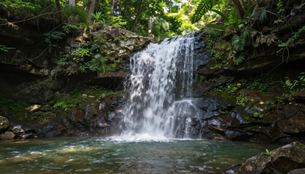 Waterfall in Tennessee Cumberland Plateau region Waterfall in Tennessee Cumberland Plateau region