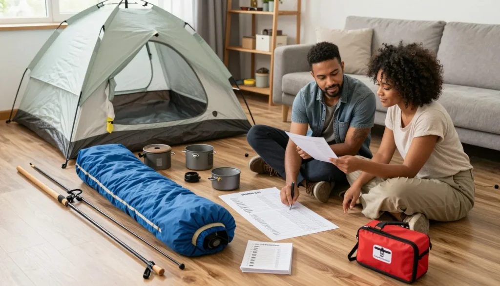 Well organized camping checklist preparation Well organized camping checklist preparation