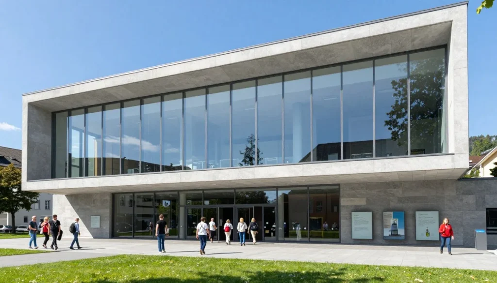 modern Liechtenstein National Museum exterior building