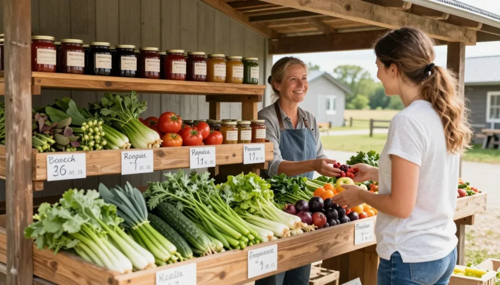 roadside farm stand in Tennessee countryside roadside farm stand in Tennessee countryside